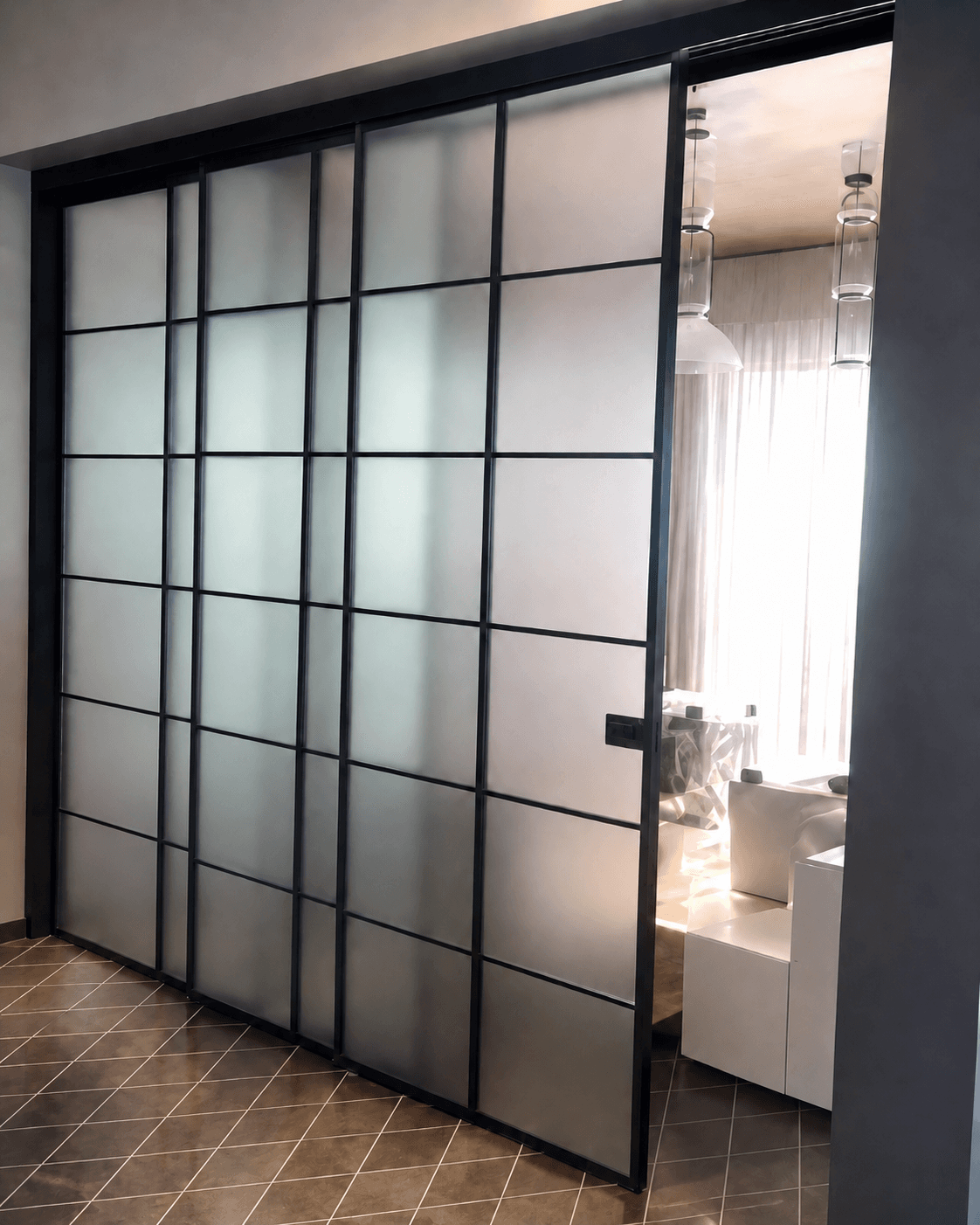 Telescopic Sliding Partition